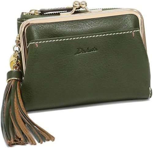 DAKOTA Clasp Bi Fold Geldbörse Echtleder Damen Applause Grün DA35180 NEU - Bild 1 von 7