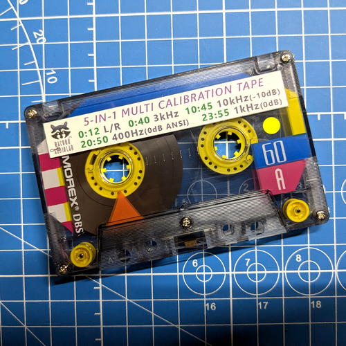 5-in-1 Calibration cassette tape (1): L/R+440Hz+1kHz+3kHz+10kHz.TDK-Sony-Maxell+ - Picture 9 of 11