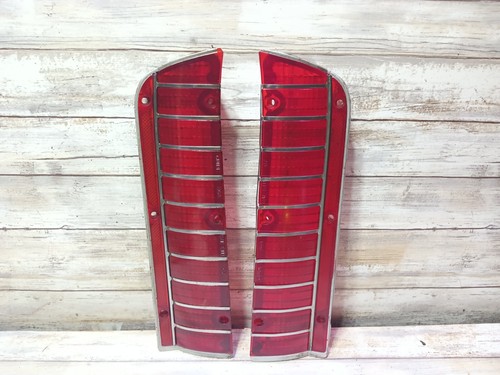 1967 Oldsmobile Delta Delmont 88 Taillight Lenses Pair LH/RH GM 5958427/28 OEM - Picture 6 of 19