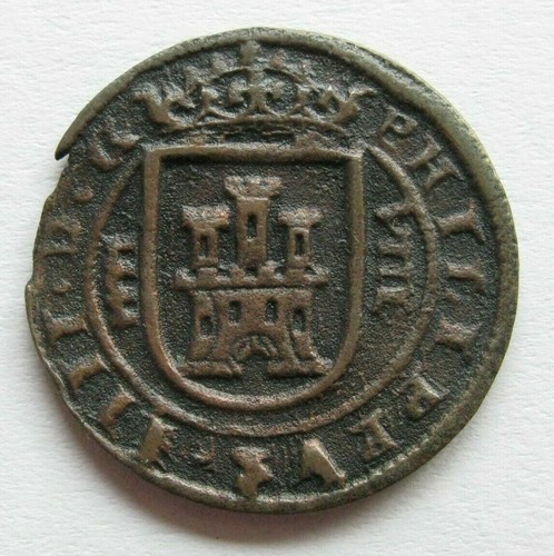 Zaldi2010 - Felipe IV, 8 Maravedis from 1624, Segovia. 5.47 grams/26.5 mm - Picture 2 of 2