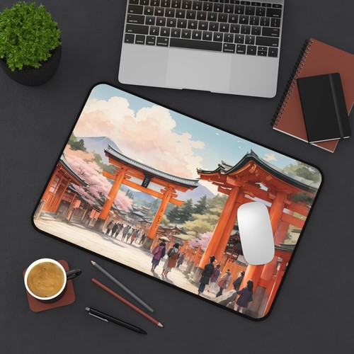 Fushimi Inari-taisha Shrine Desk Mat, Landscape Desk Mat, Large Gaming Mouse Pad - Picture 6 of 13
