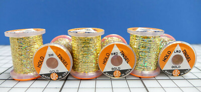UTC Holo Tinsel GOLD small medium large UTC HOLO TINSEL gold