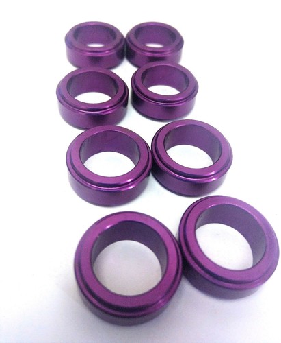KART WHEEL SPACERS - 17mm x 10mm - Purple - Pack Of 2 - Picture 3 of 4