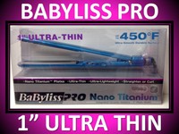 Babyliss Pro Nano Titanium Ultra Thin 1 Straightener Flat Iron Babnt3072t Babyliss Pro Nano Titanium Ultra Thin 1 Straightener Flat Iron Babnt3072t