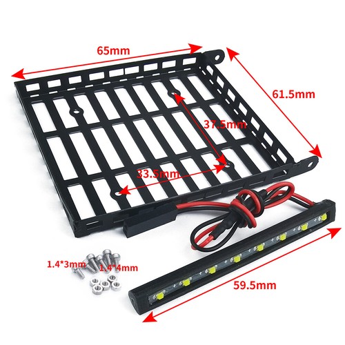 For RC 1:24 Axial SCX24 AXI00005 Gladiator Roof Rack Luggage Carrier light Bar - Picture 10 of 14