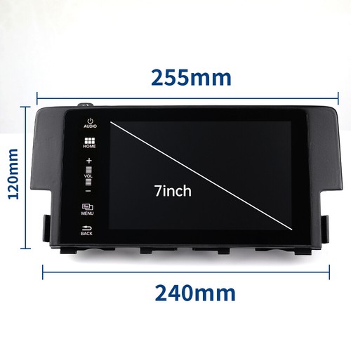 Pantalla táctil LCD de navegación de 7" para Honda Civic 39710-TBA-A11 2016-2018 - Imagen 2 de 8