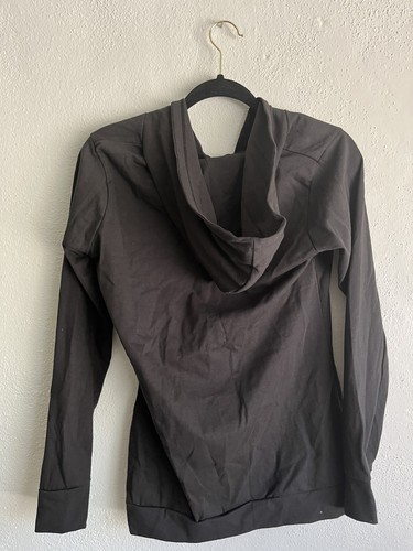 Cherryloom Woman Black Hooded Sweatshirt , Size M - Picture 5 of 5