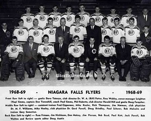 OHA-Junior-A-Niagara-Falls-Flyers-Team-Picture-Black-amp-White-8-X-10-Photo-Pic