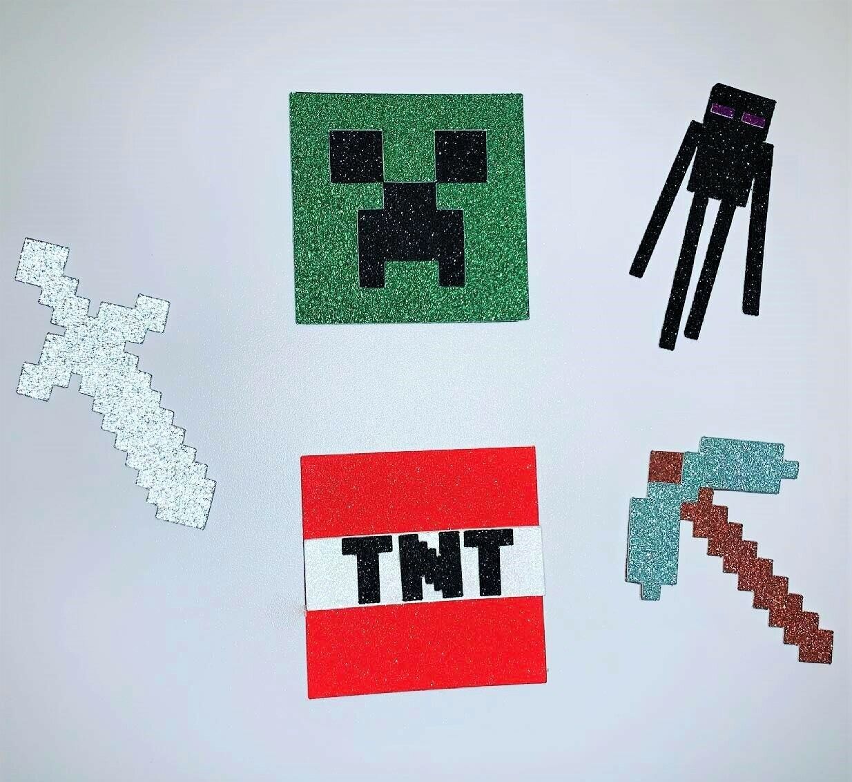 MINECRAFT Enderman - Edible Birthday Cake OR Cupcake Topper – Edible Prints  On Cake (EPoC)