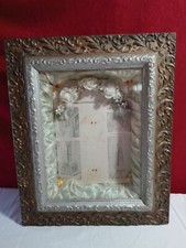 Antique Gesso Frame 23 X 19 Shadow Box of Bonnie Ste Anne De Beaupre St. Anne is
