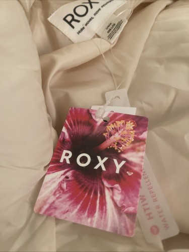 NWT Roxy Womens Wind Bliss Padded Jacket Puffer Coat Full Zip Packable ~ Large - Picture 8 of 11