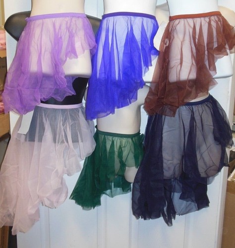 FALDA DE BALLET DE GASA ASIMÉTRICA MUCHOS COLORES 1 capa con volantes niñas/dama - Imagen 2 de 28