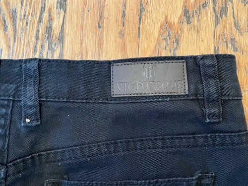 Victorious Los Angeles Designer Men's Black Jeans Size 34 x 32. - Picture 6 of 7