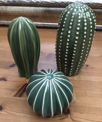 IKEA Porzellan Kaktus Kakteen 3teiliges Set selten Rar NEU - Bild 4 von 5
