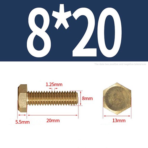 M3-M12 High Tensile Brass Set Screws Metric Hex Head Fully Threaded Bolts DIN933 - Picture 52 of 88