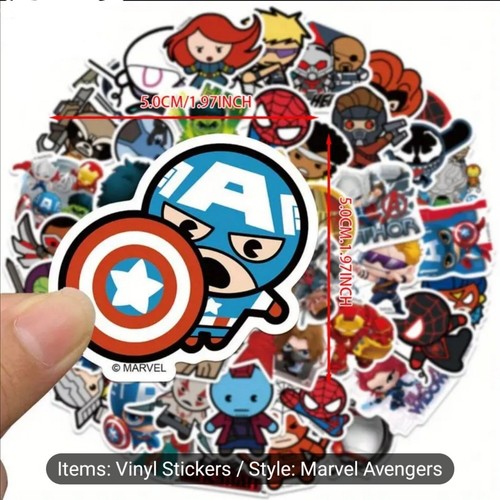 10 PCS Cartoon Marvel Avengers Guardians of the Galaxy Stickers BRAND NEW - Picture 3 of 5