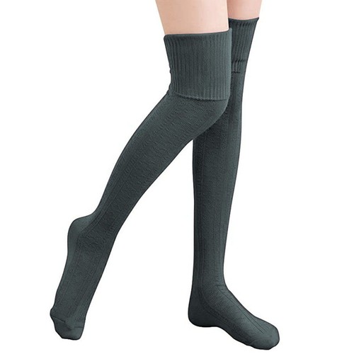 Girls Ladies Women Thigh High Over the Knee Socks Extra Long Cotton Stockings - Picture 17 of 18