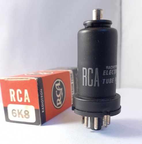 NEU: 1 Cinchröhre 6K8 Made in USA - NOS NIB Vakuumröhre Radiotron - Bild 2 von 7