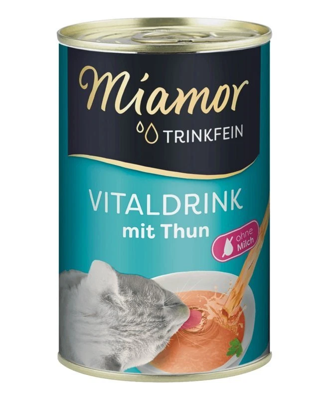 MIAMOR Trinkfein Suppe Vitaldrink mit Thunfisch für Katze 12x135 g