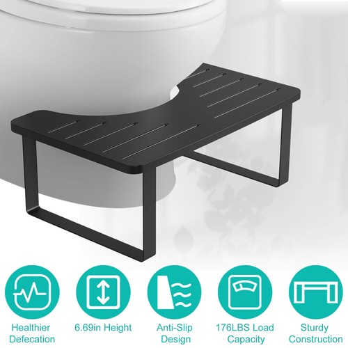 Potty Squatty Toilet Squat Stool Non-Slip Bathroom Step Stool Folding Squat Aid - Picture 3 of 13
