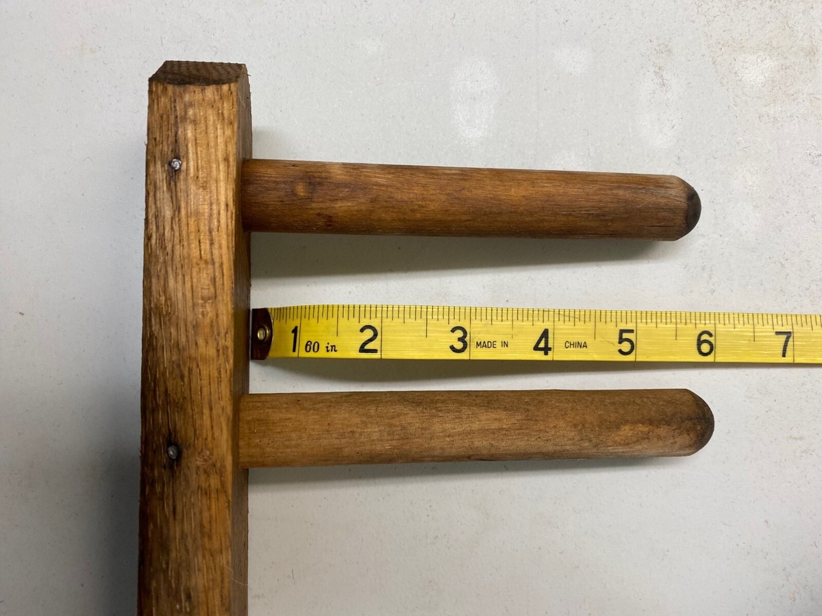 Vintage Wooden Peg Rack | eBay