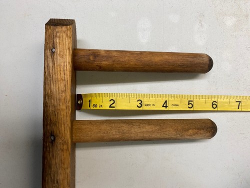Vintage Wooden Peg Rack - 第 3/6 張圖片