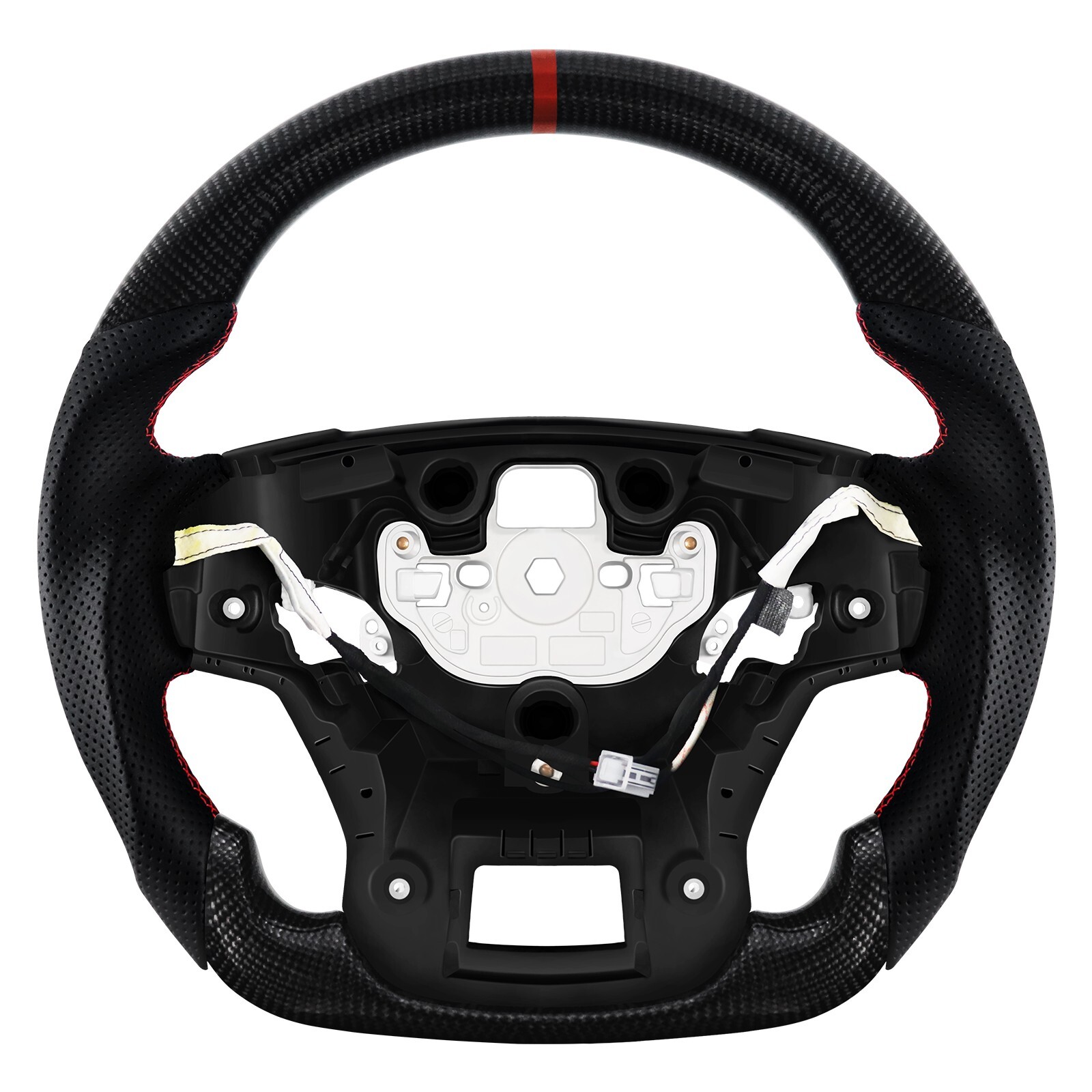 Real Carbon Fiber Steering Wheel For Ford Ranger Raptor 2018-2023 w/ Heated