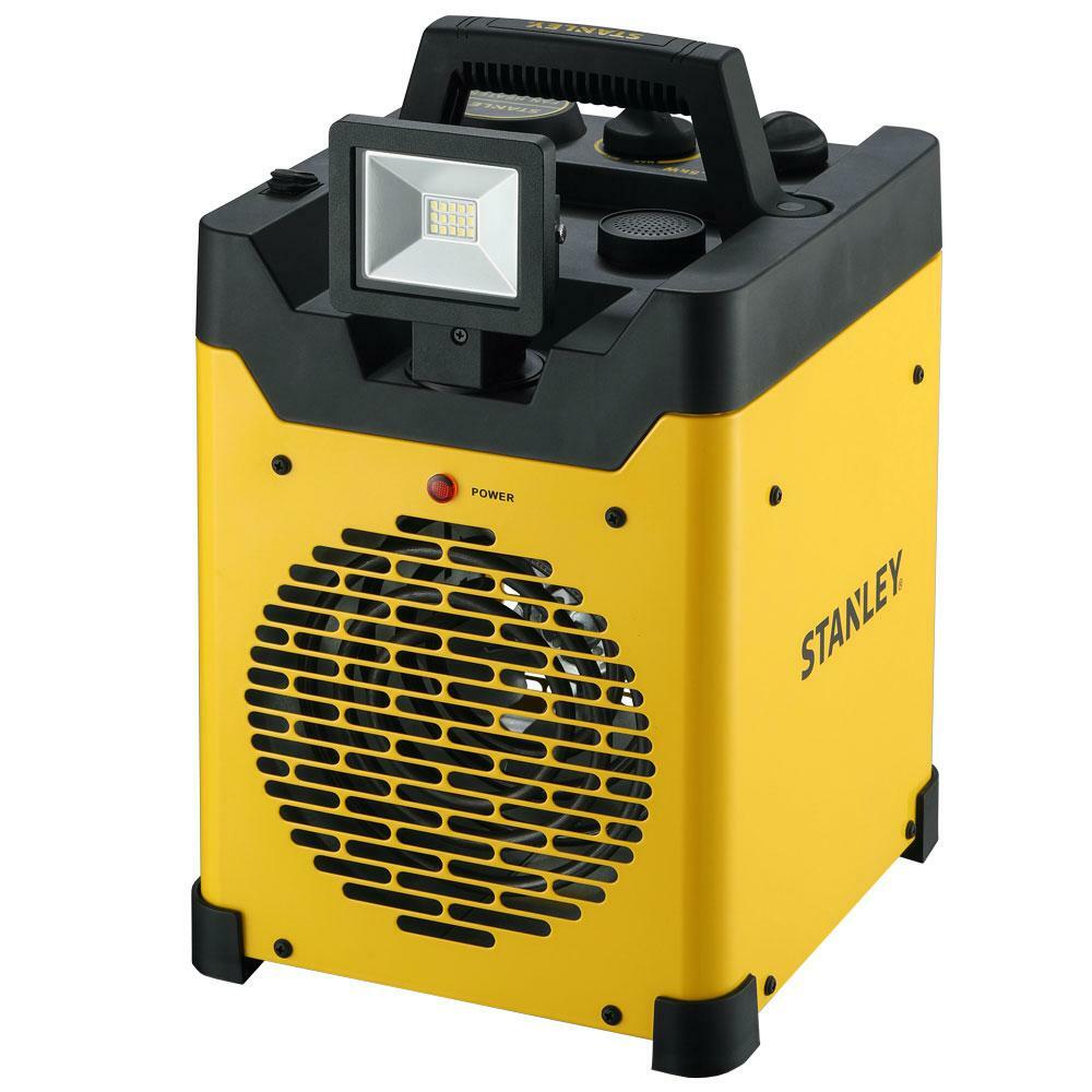 Stanley Electric Forced Air Space Fan Heater LED Light USB Charging 5,100  BTU | eBay