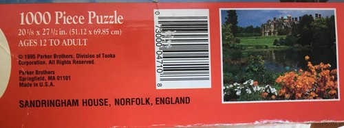 Vintage~1995~Golden Guild~”SANDRINGHAM HOUSE~England~1000 Pc.Puzzle~NEW~FAST SH. - Picture 3 of 6