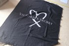 Victoria’s Secret Women’s Black Blanket Heart Fringe Edge One Size