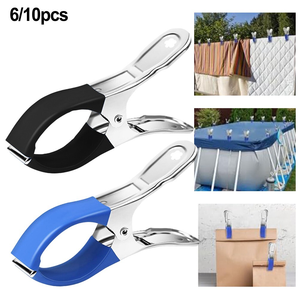 30PCS Clips De Couverture De Piscine En Acier Inoxydable à Poignée