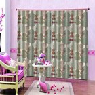 Beautiful Musical Guitar Printing 3D Blockout Curtains Fabric Window Home Decor