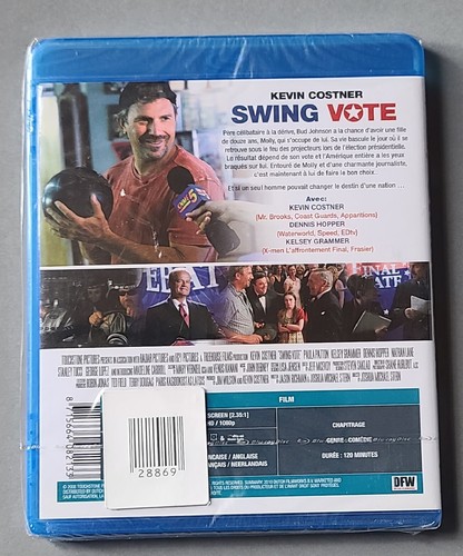 BLU-RAY SWING VOTE - Kevin COSTNER / Paula PATTON / Dennis HOPPER - NEU - Bild 2 von 2