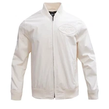 MEN’S PRO STANDARD NEW YORK JETS NEUTRAL TWILL JACKET SIZE EXTRA LARGE NWT XL🔥