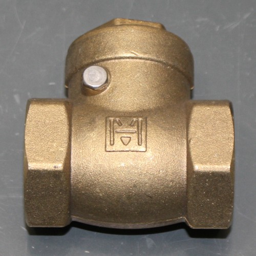 Hammond Swing Check Valve 967, 1" FNPT, Brass, 200 PSI WOG, 31 GPM Full Flow - Picture 3 of 4