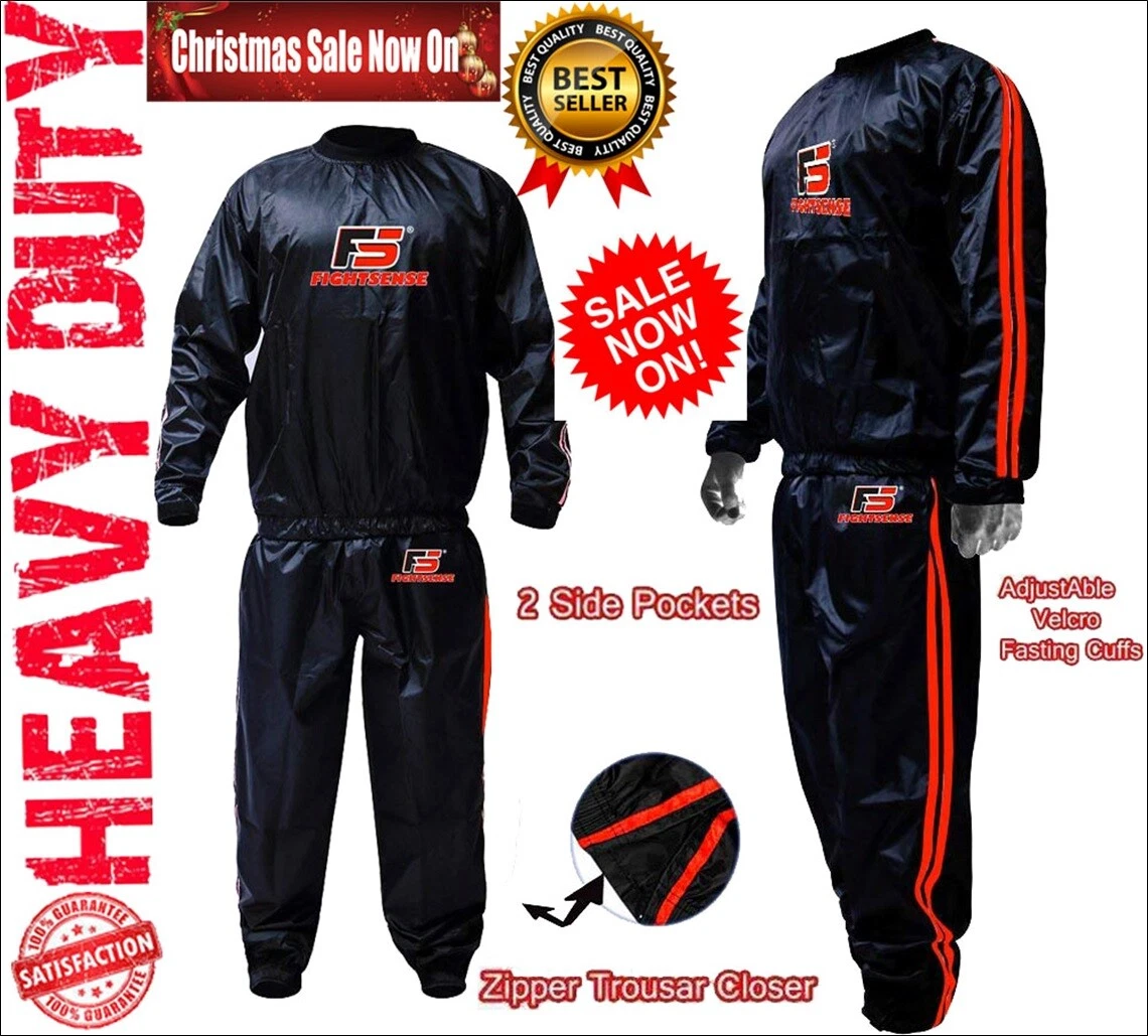 RAD Sauna Suit Men Women Weight Loss Jacket Pant Gym Workout Sweat Suits  with Hood