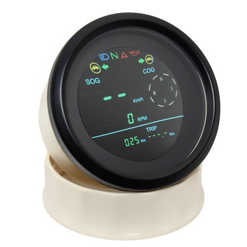 85MM Black LCD GPS Speedometer MPH Odometer Gauge for Boat Car Truck Waterproof - Picture 9 of 13