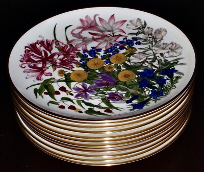 Franklin Porcelain Flowers of The Year Royal Horticultural Society