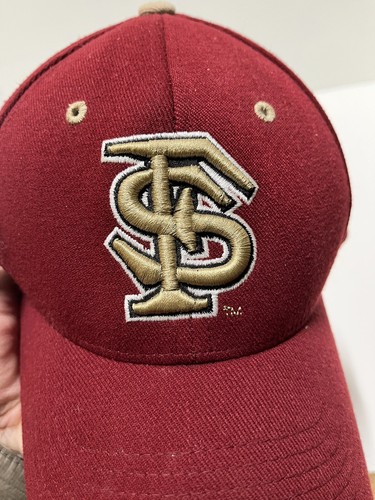 Florida State FSU Logo Baseball Cap - Zephyr Z Fit Stretch Hat ACC Maroon Small - Picture 2 of 7