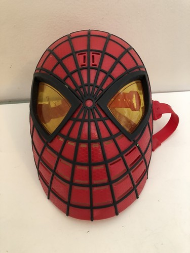 2012 Marvel Hasbro Spiderman Mask Sound Effect 10 x 7" Adjustable Cosplay   - Picture 1 of 7