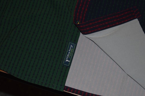 Camicia uomo William Murray XXL nuova con etichette L/S BEERSUCKER colorblock poli spandex - Foto 4 di 9