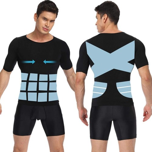 Camisa tonificadora corporal para hombre Chaleco ultra duradero Ropa interior de compresión Camisetas sin mangas - Imagen 9 de 26