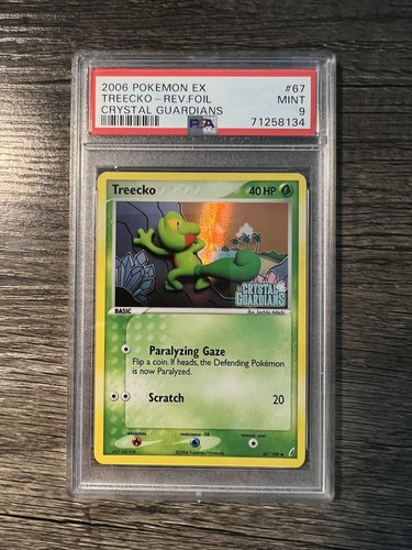 2006 Pokémon EX Crystal Guardians #67 Treecko - Rev. Foil PSA 9