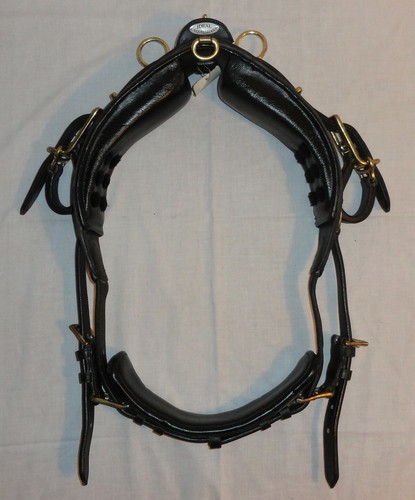 NOS Ideal Equestrian Leather Carriage Driving Shetland Single Saddle Girth Tugs - Picture 1 of 12