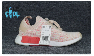 Pink Womens Shoes Nmd R1 Primeknit Adidas Womens Women's Shoes Adidas  NMD_R1 STLT Primeknit W Linen/