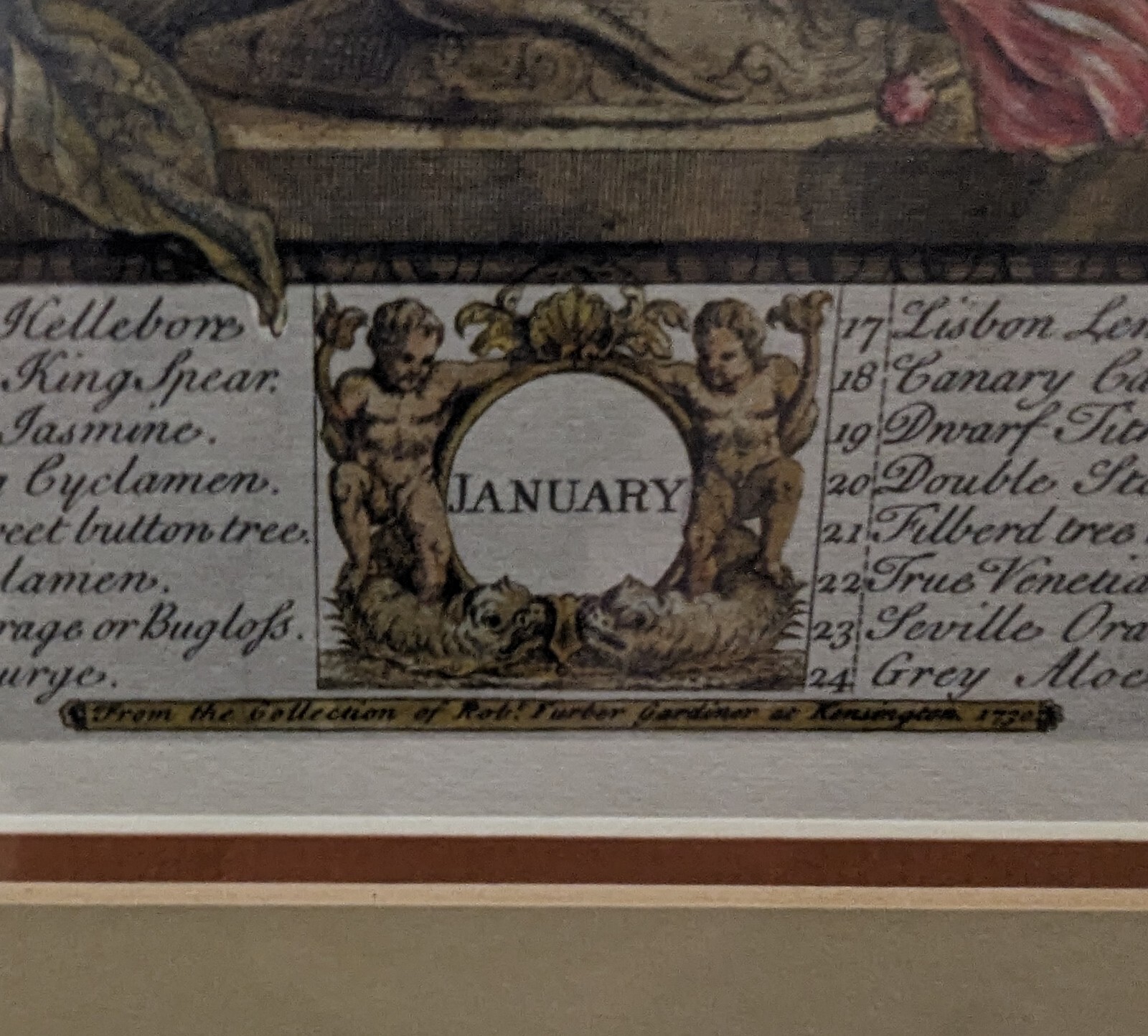 Rob Furber Gardiner Kensington Engraving H. Fletcher "January" Framed Print eBay