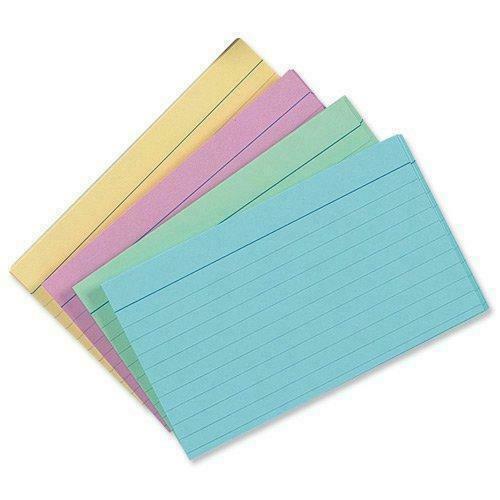 Silvine Record Cards Revision Flash White Ruled or Coloured for school/office - Picture 10 of 17