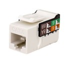 CAT6 RJ45 Keystone Jack, V-Max Serie - Farbe Weiß - (50er Pack)