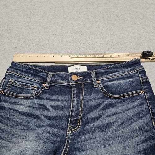 Pantalones Cortos BKE Mujer 28 Azul Jean Denim Boyfriend Botín con Puños - Imagen 7 de 12