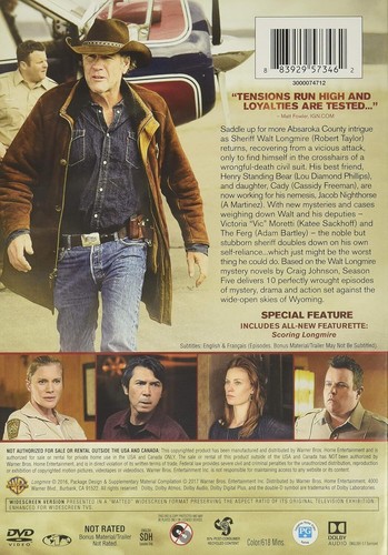 Longmire: the Complete Fifth Season 5 (DVD) BRAND NEW!!! & SEALED!!! - Afbeelding 2 van 2